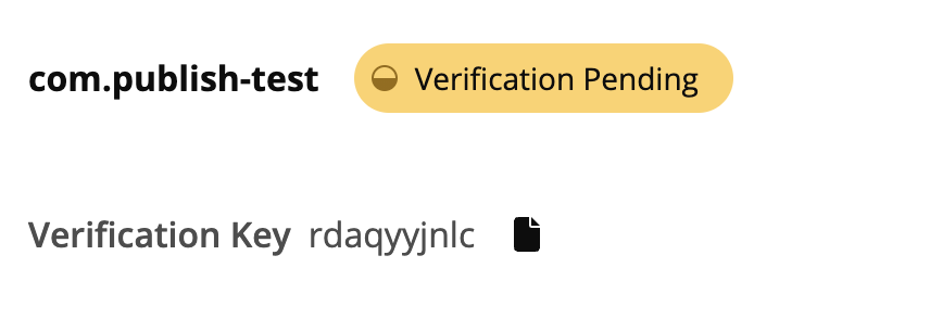 Copy Verification Key to Clipboard