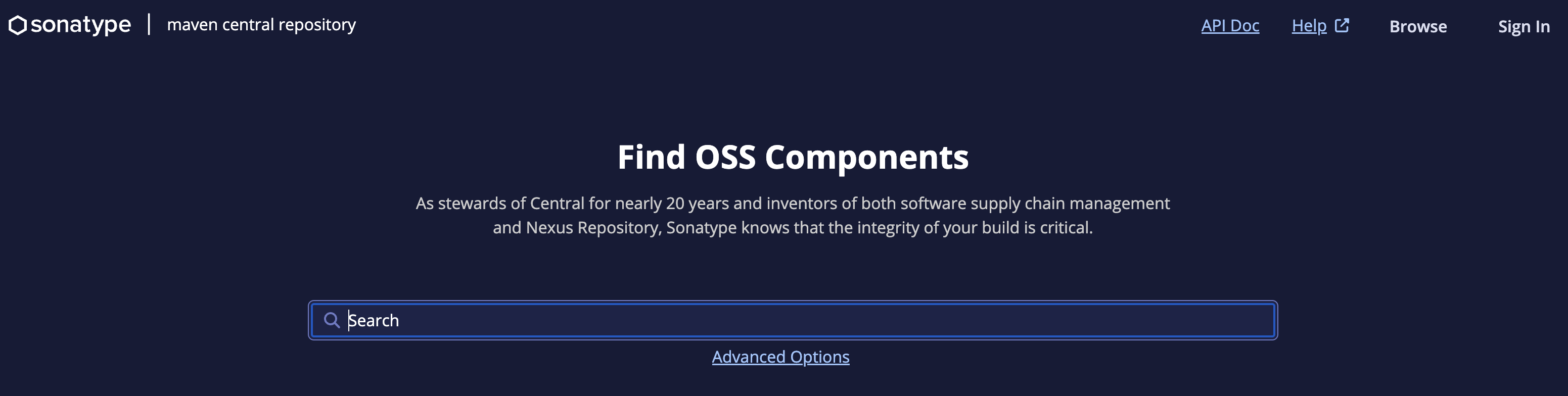Landing Page with Sign In Link